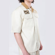 Smoke Rise Pitstop S/S Buttondown Shirt - Ecru