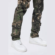 Smoke Rise Slim Multi Cargo Pocket Pants - Tree Camo