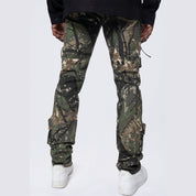 Smoke Rise Slim Multi Cargo Pocket Pants - Tree Camo