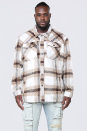 Big and Tall - Flannel Lined Overshirt - Cassava