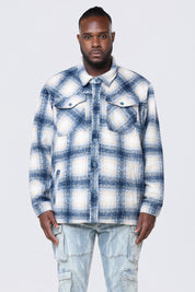 Big and Tall - Flannel Lined Overshirt - Oceana