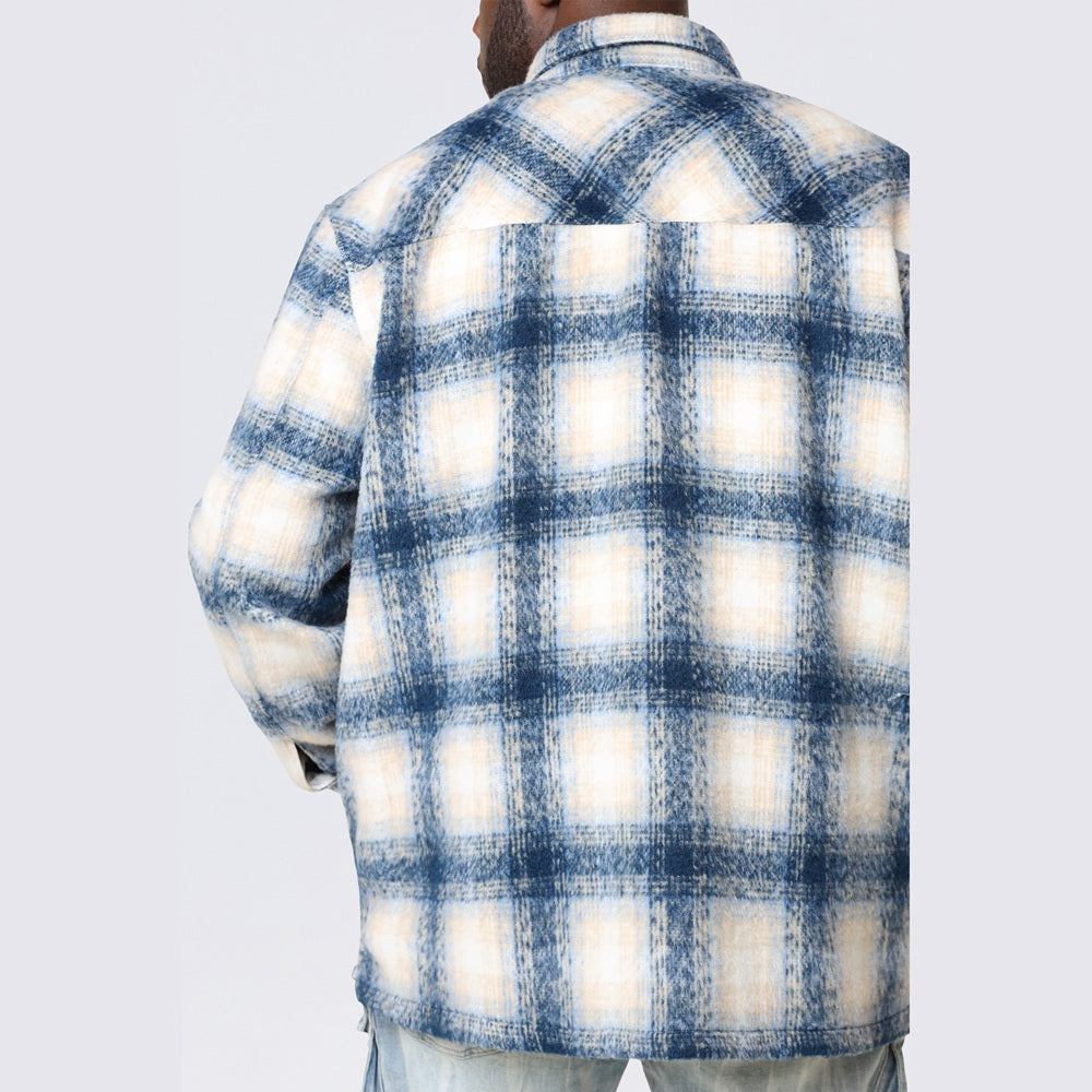 Big and Tall - Flannel Lined Overshirt - Oceana