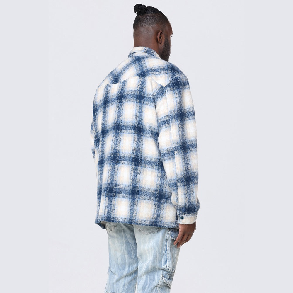 Big and Tall - Flannel Lined Overshirt - Oceana