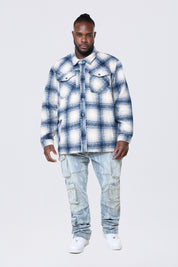 Big and Tall - Flannel Lined Overshirt - Oceana