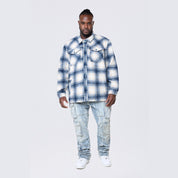 Big and Tall - Flannel Lined Overshirt - Oceana