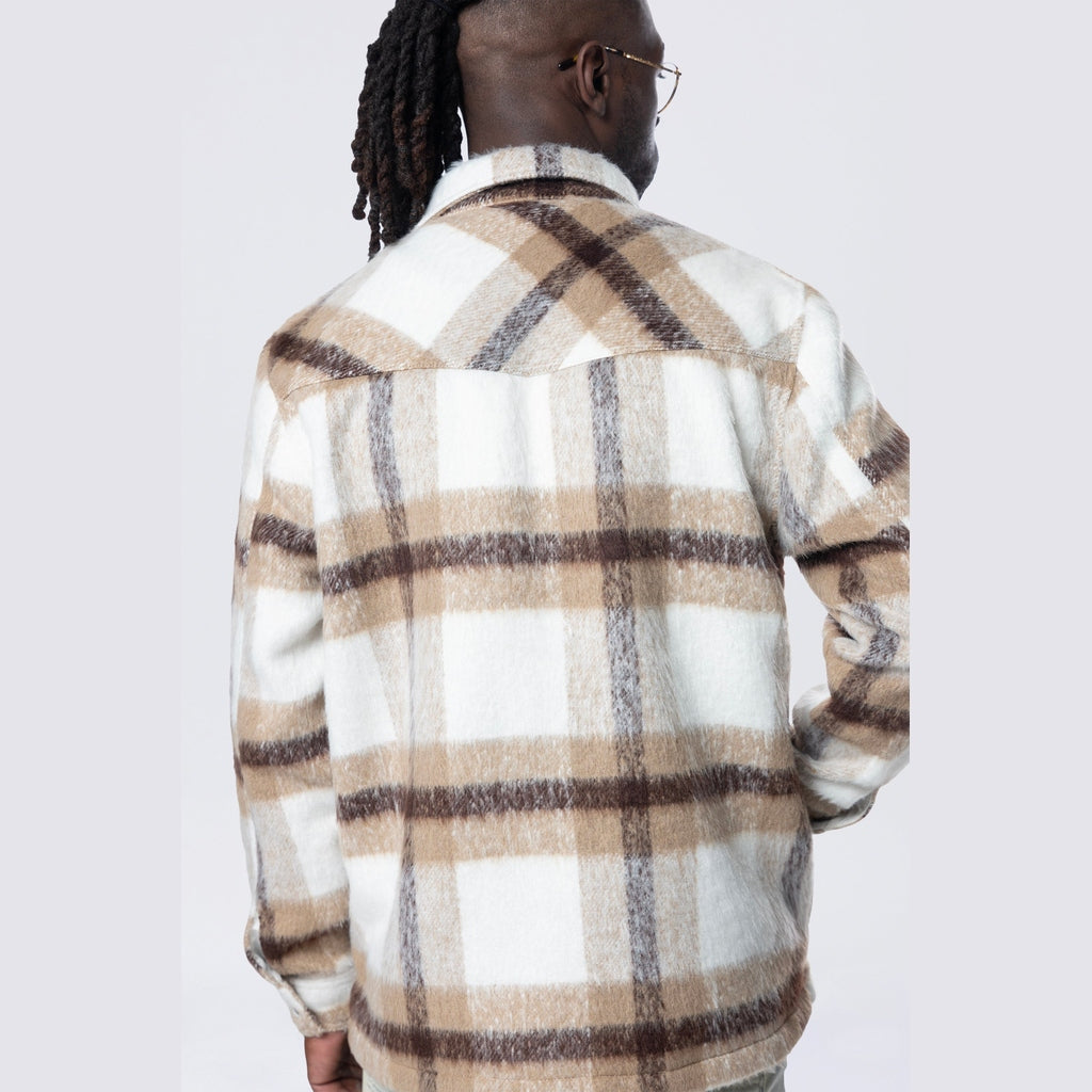 Smoke Rise Flannel Lined Overshirt - Cassava