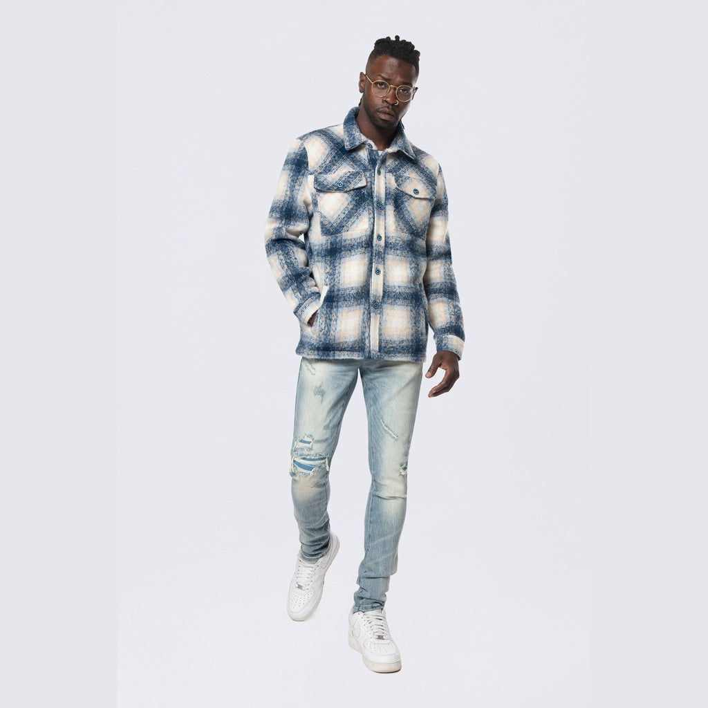 Smoke Rise Flannel Lined Overshirt - Oceana