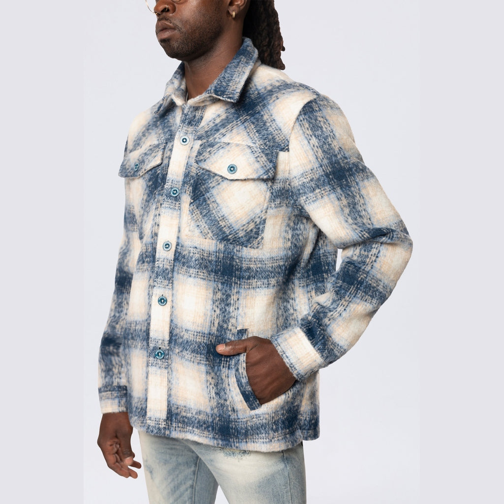 Smoke Rise Flannel Lined Overshirt - Oceana