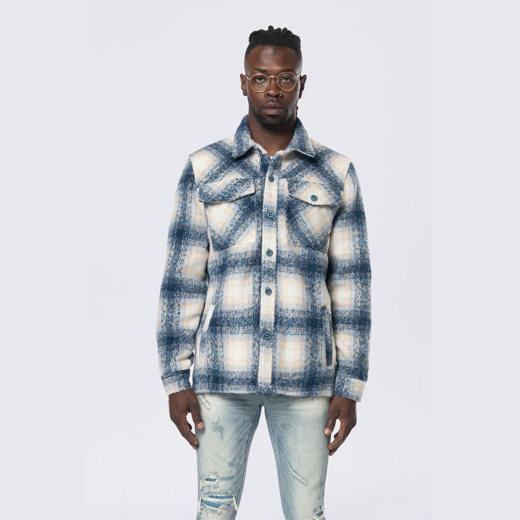 Smoke Rise Flannel Lined Overshirt - Oceana