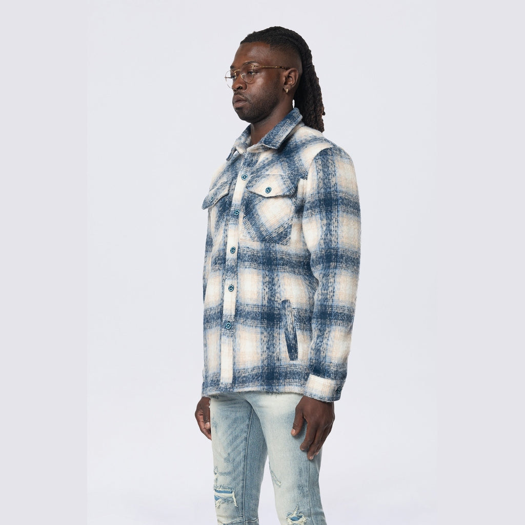 Smoke Rise Flannel Lined Overshirt - Oceana