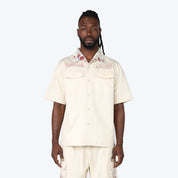 Boxy Tapestry SS Buttoned Down Shirt
