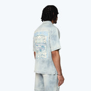 Boxy Country Club Button Down Twill Shirt - Elm Blue
