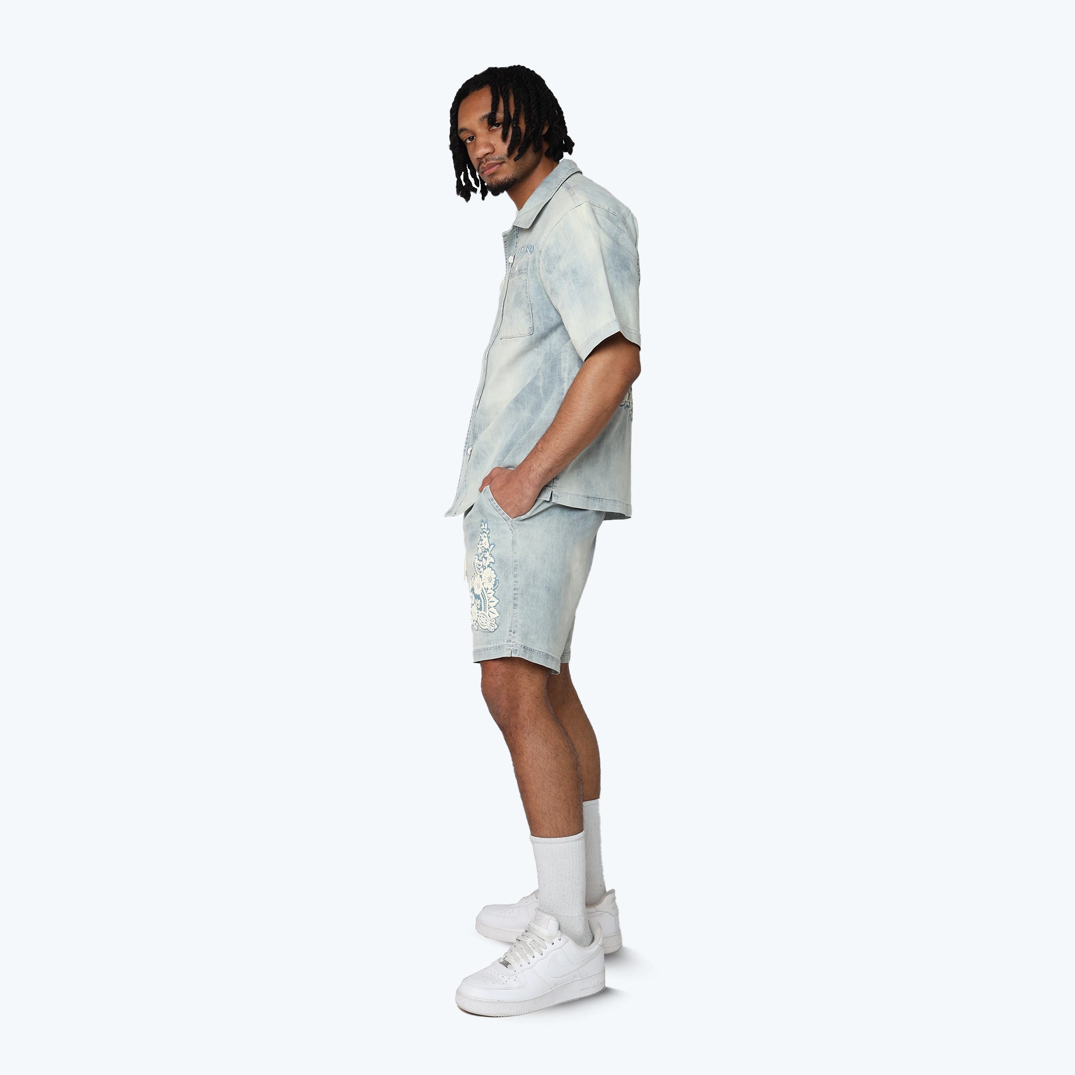 Country Club Lounge Shorts - Elm Blue