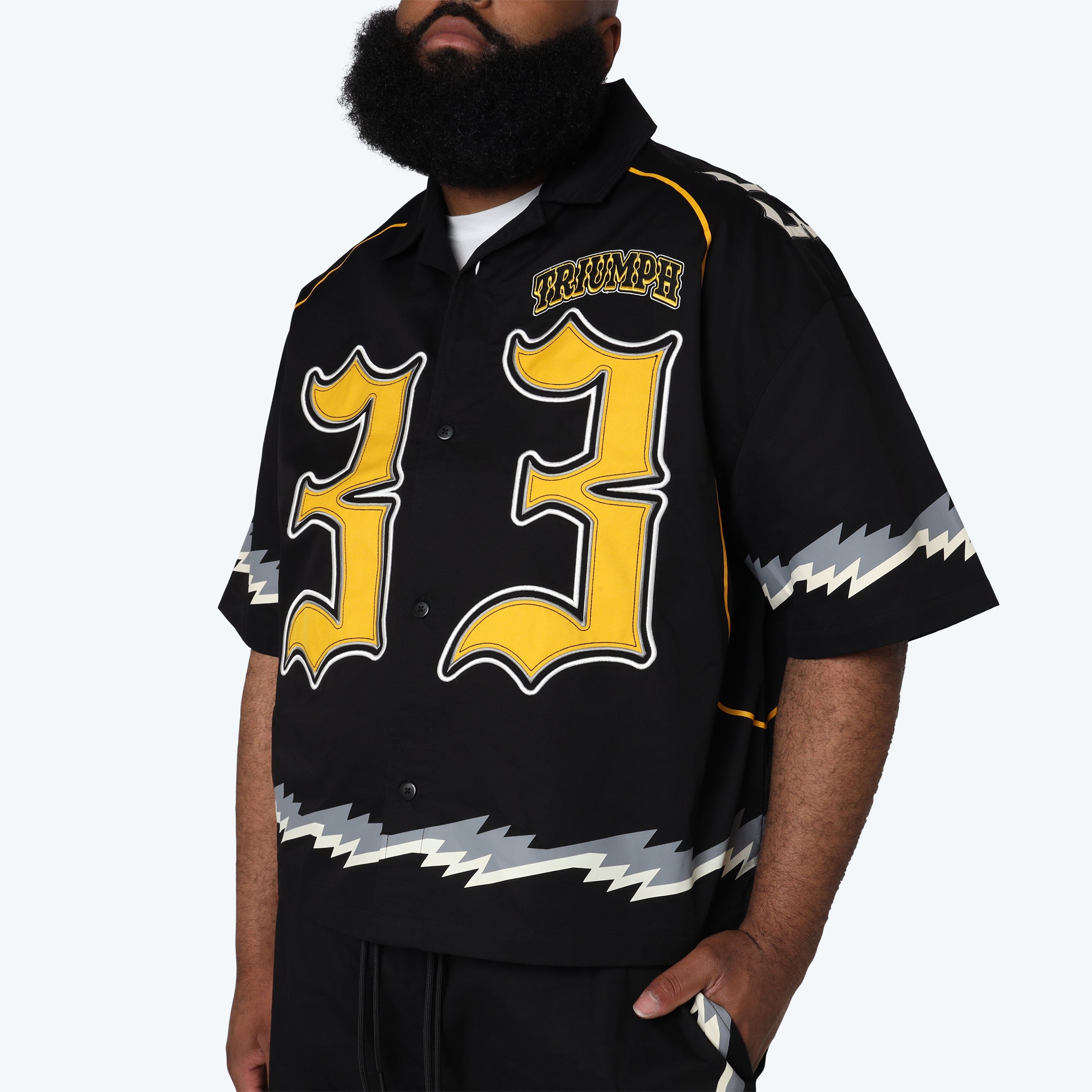 Big and Tall - Triumph S/S Woven Shirt - Black