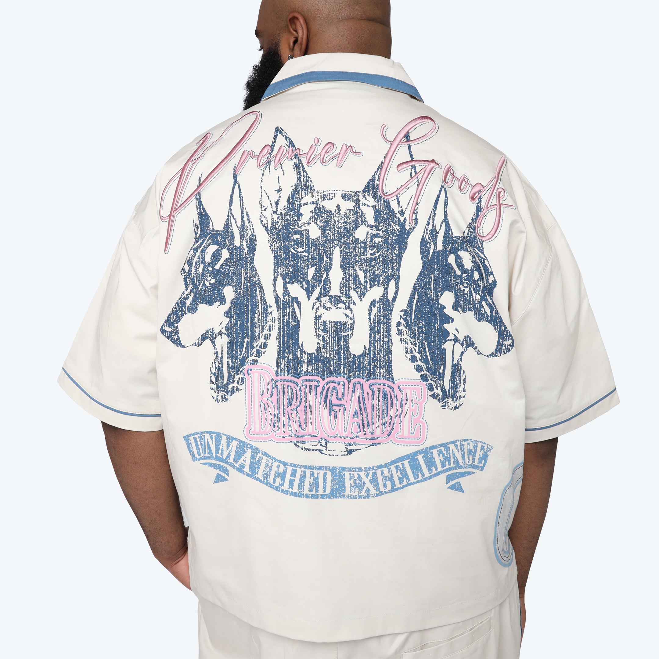 Big and Tall - Premier S/S Woven Shirt - Coronet Blue