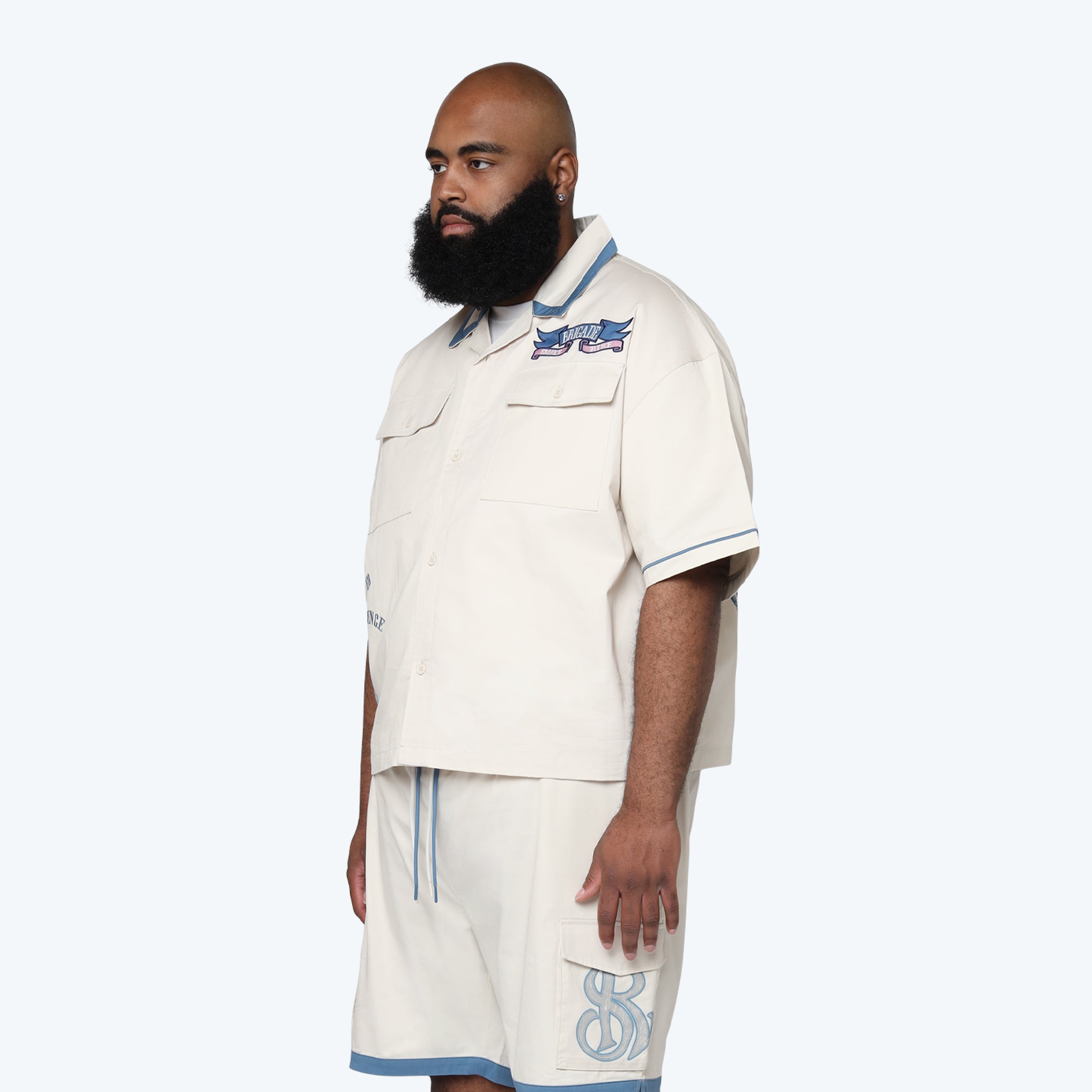 Big and Tall - Premier S/S Woven Shirt - Coronet Blue