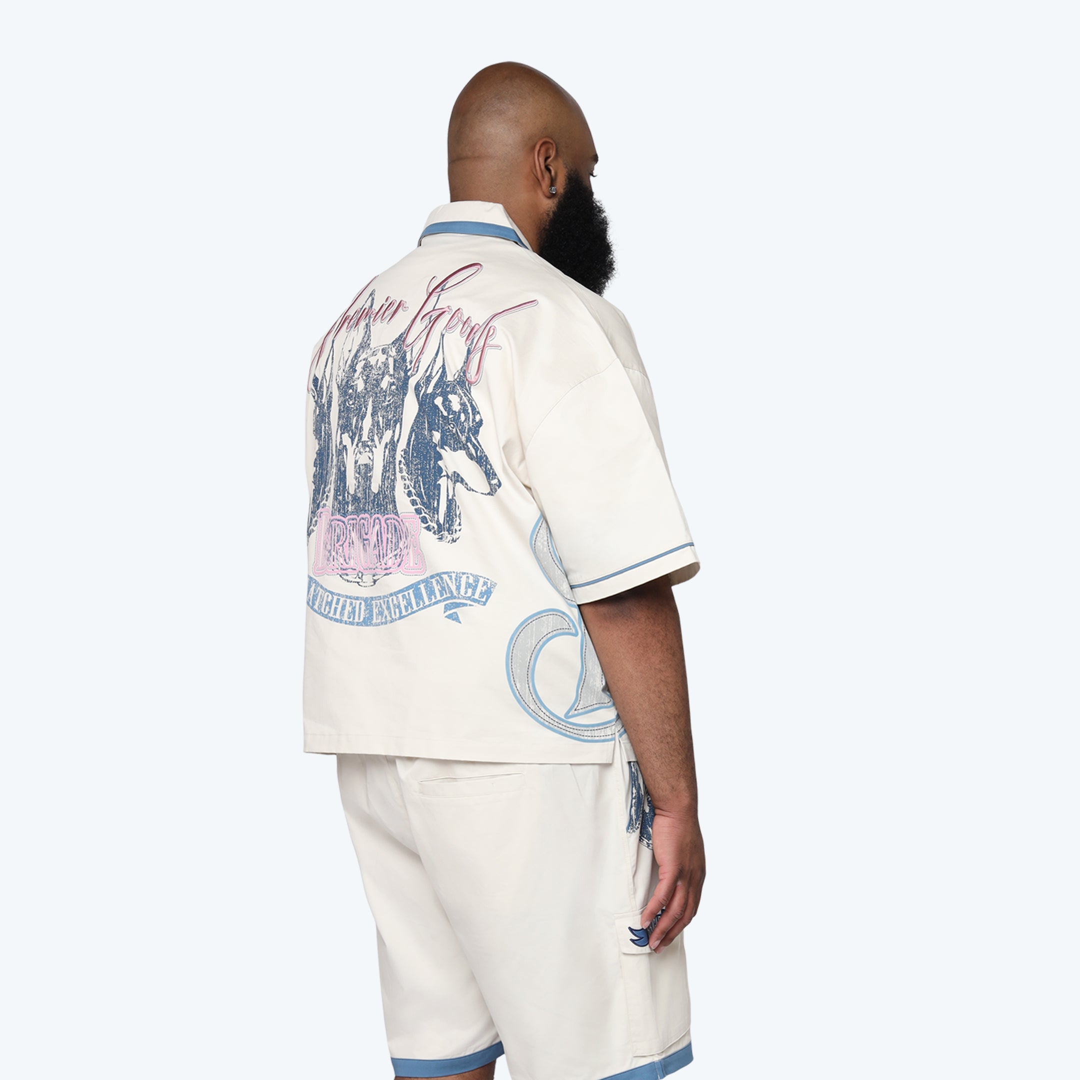Big and Tall - Premier S/S Woven Shirt - Coronet Blue