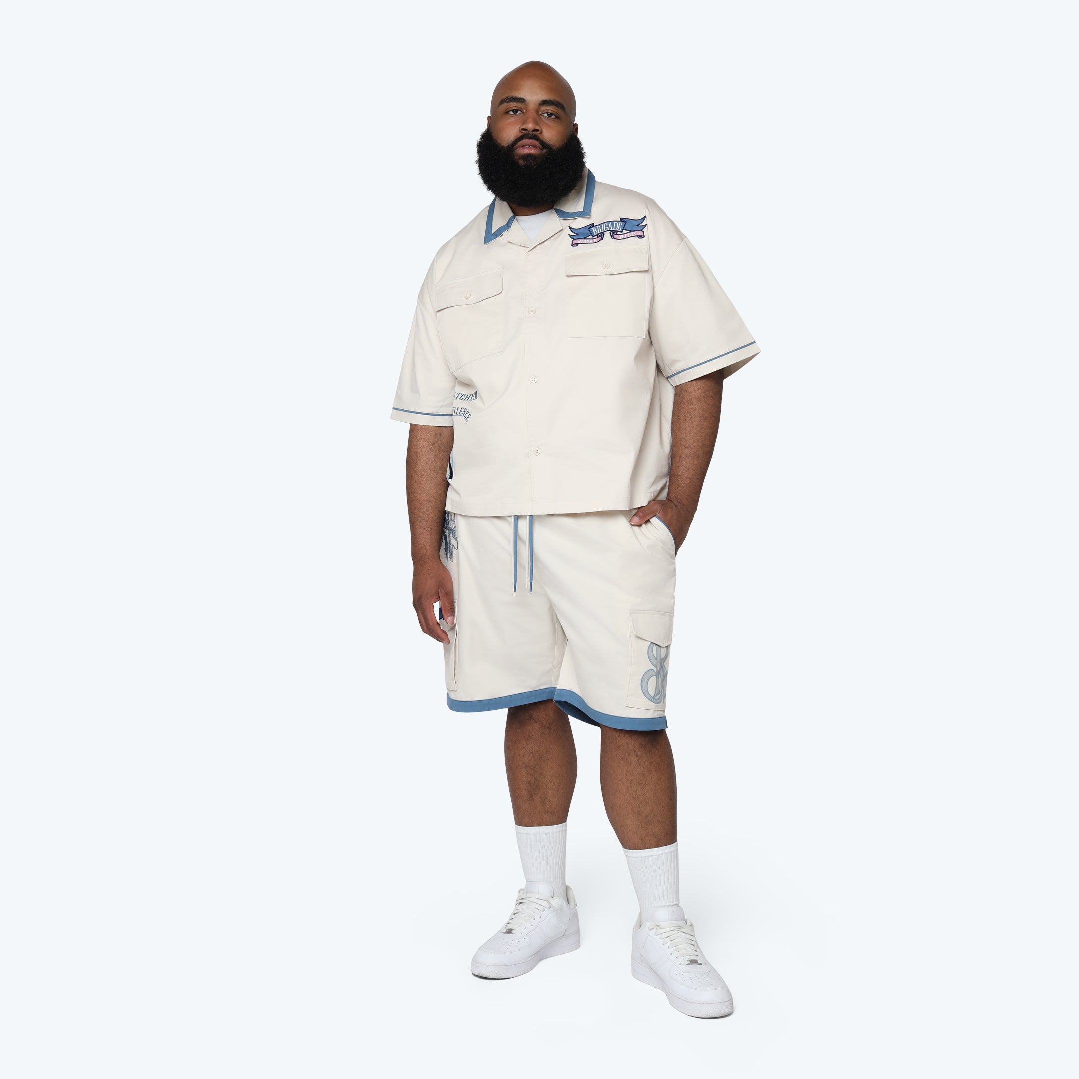 Big and Tall - Premier S/S Woven Shirt - Coronet Blue