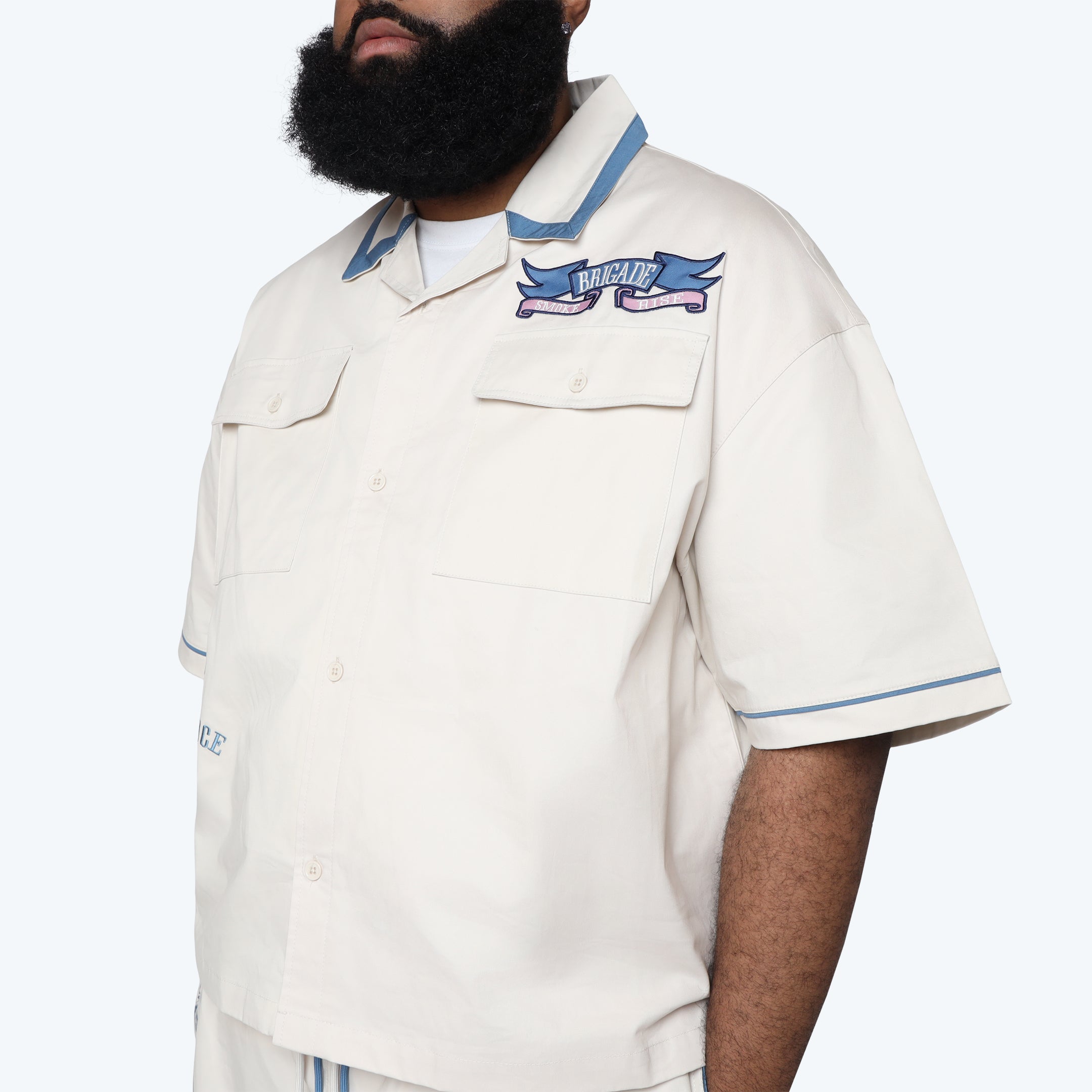 Big and Tall - Premier S/S Woven Shirt - Coronet Blue