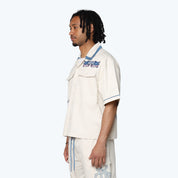 Oversized Premier S/S Woven Shirt - Coronet Blue