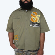 Big and Tall - Wilds S/S Woven Shirt - Loden Green
