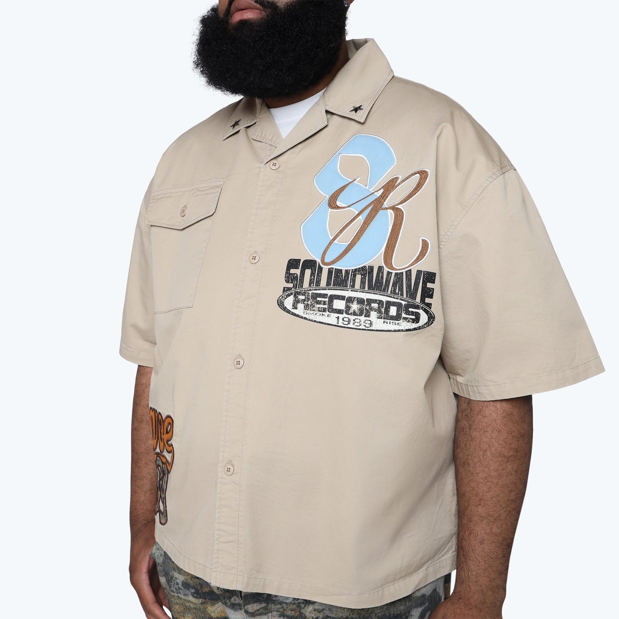 Big and Tall - Wilds S/S Woven Shirt - Safari