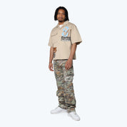 Oversized Wilds S/S Woven Shirt - Safari