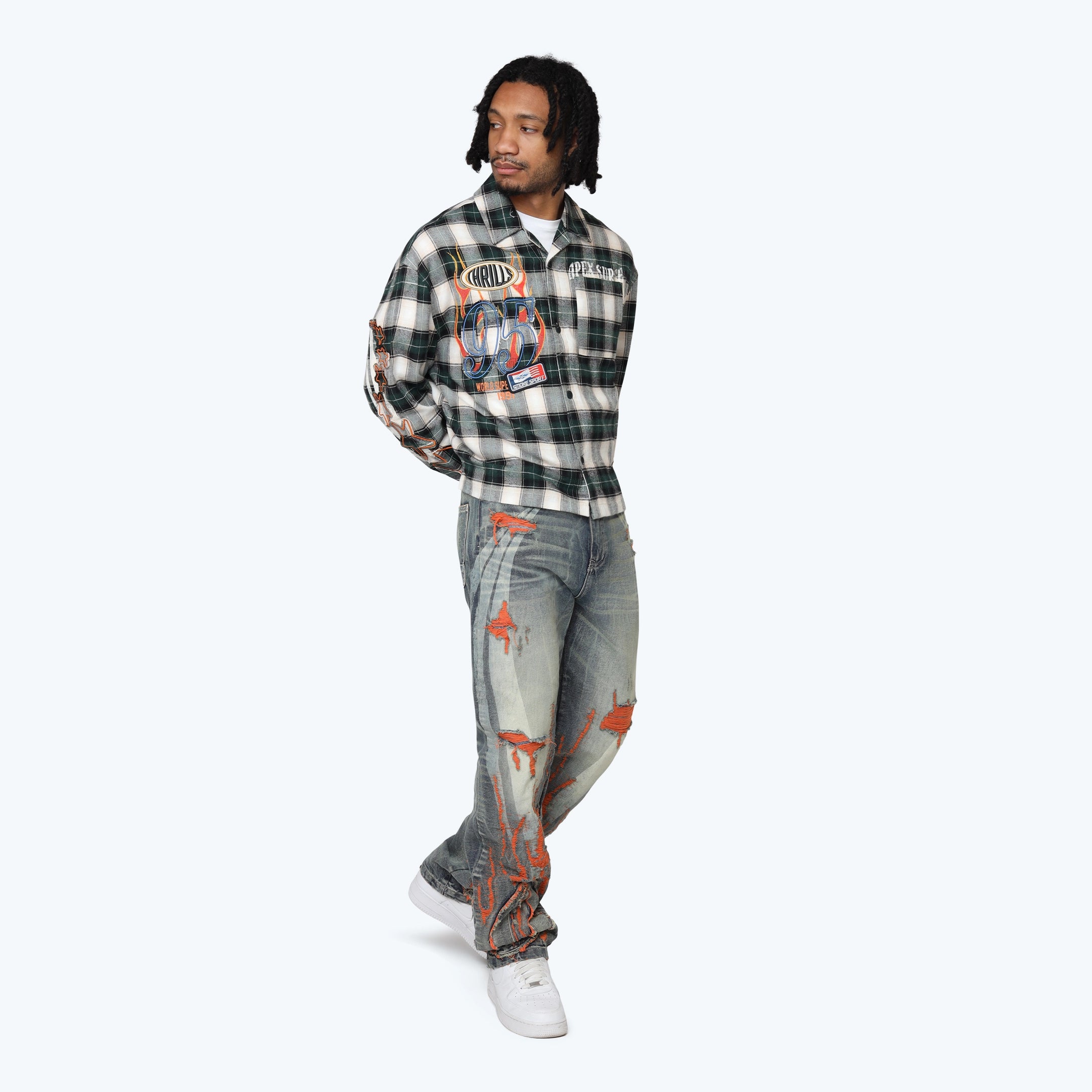 Oversized Thrills Woven Shirt - Hemlock
