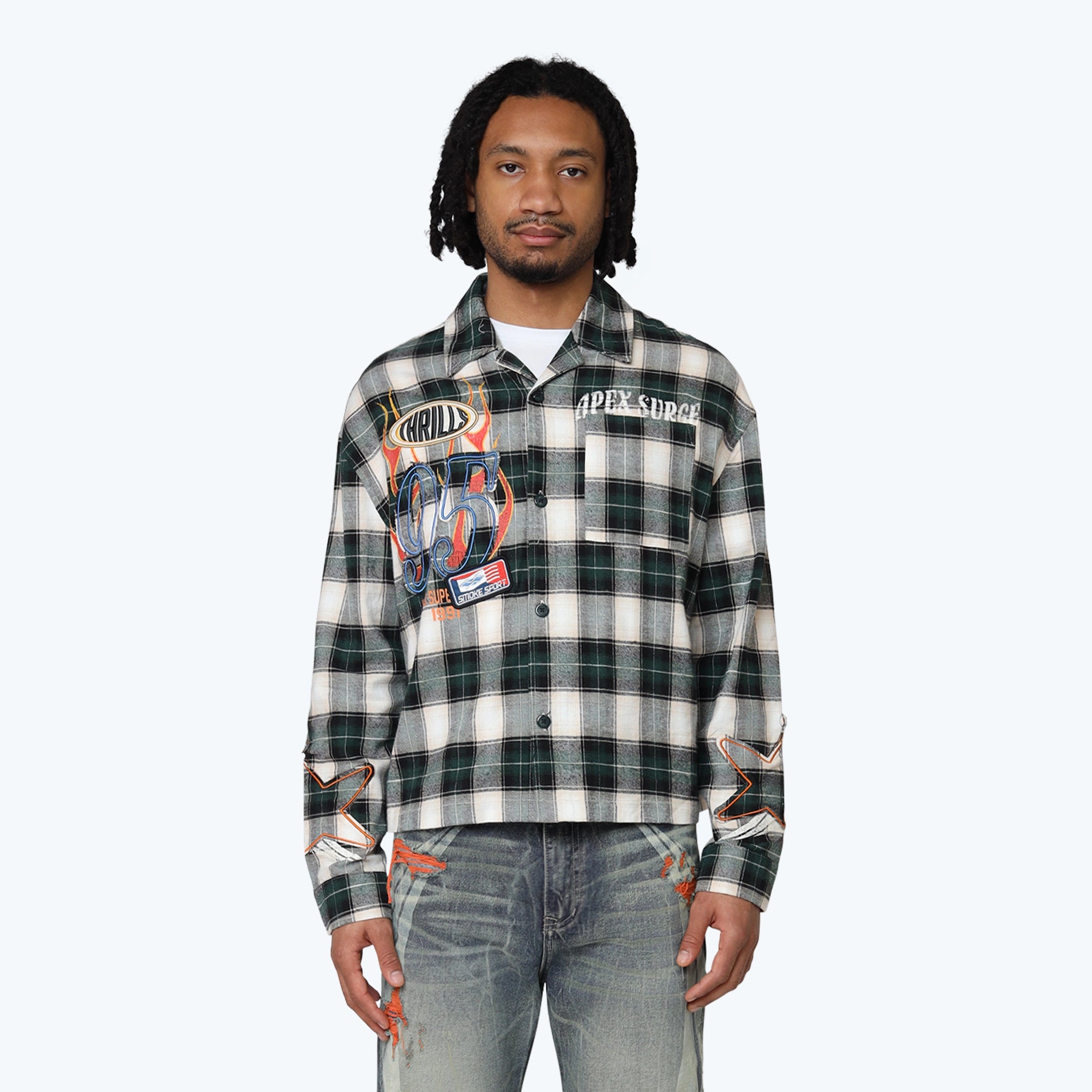 Oversized Thrills Woven Shirt - Hemlock