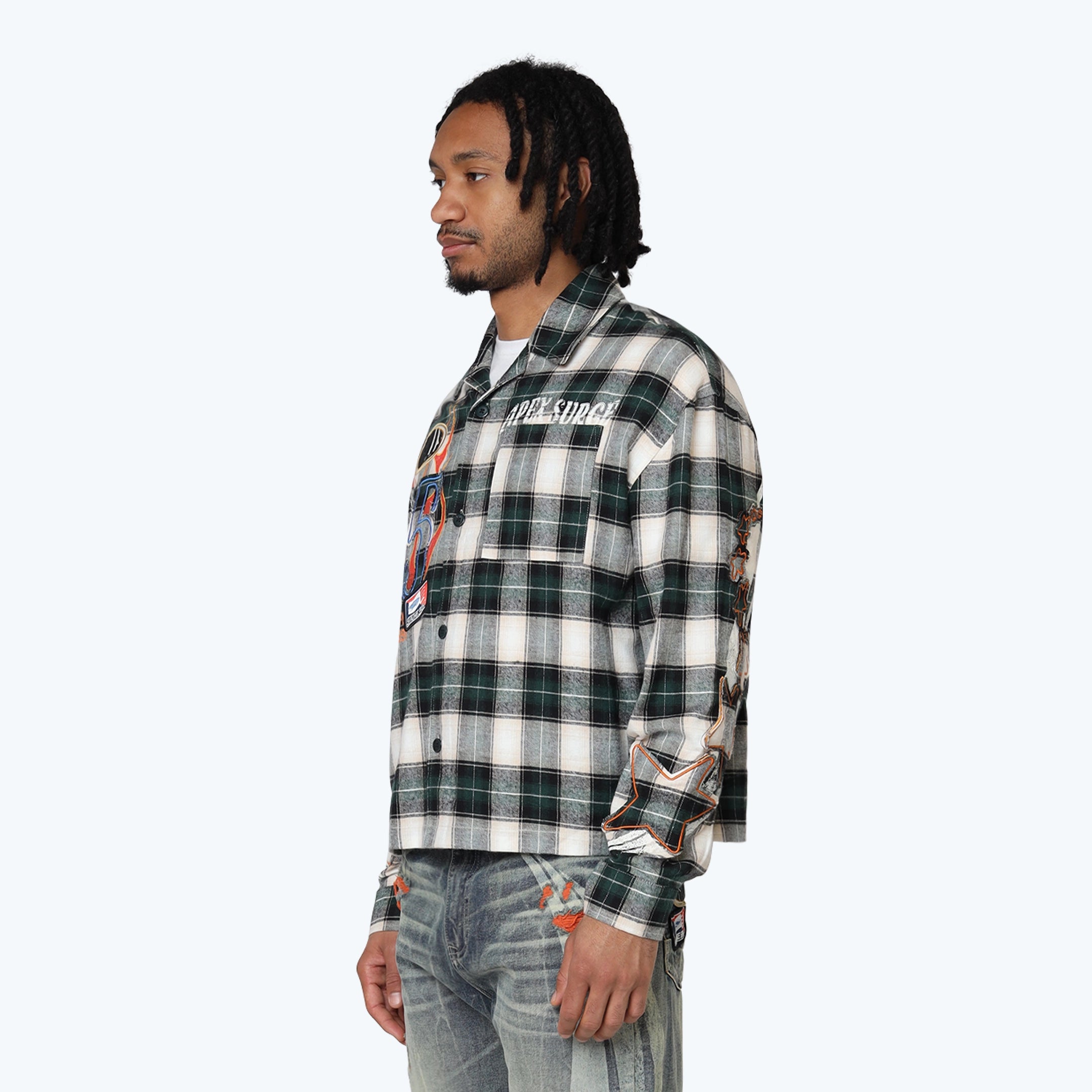 Oversized Thrills Woven Shirt - Hemlock