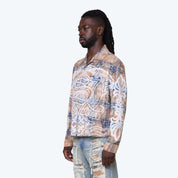Oversized Grandeur Plaid L/S Woven Shirt - Apatite
