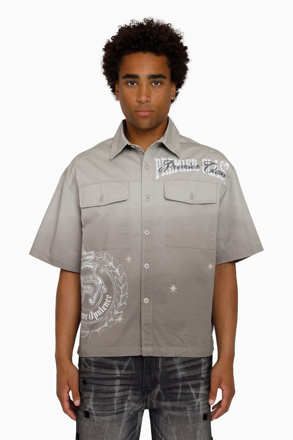 Premier Class SS Button Down Shirt - Dove