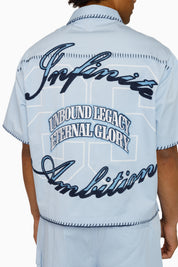 Infinite Ambition SS Button Down Shirt - Blue Bell