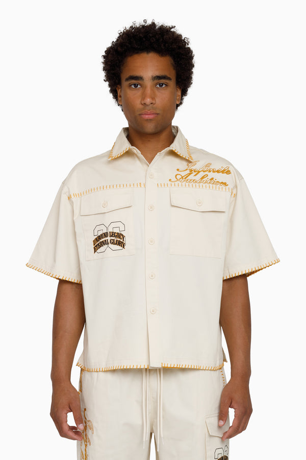 Infinite Ambition SS Button Down Shirt - Pristine