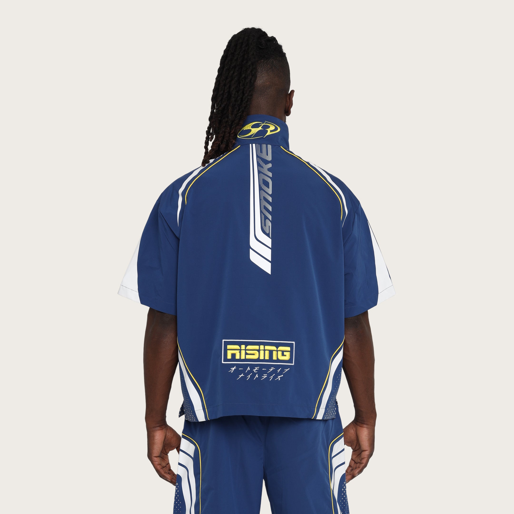 Oversized Cropped Triumph Woven Shirt - Surf