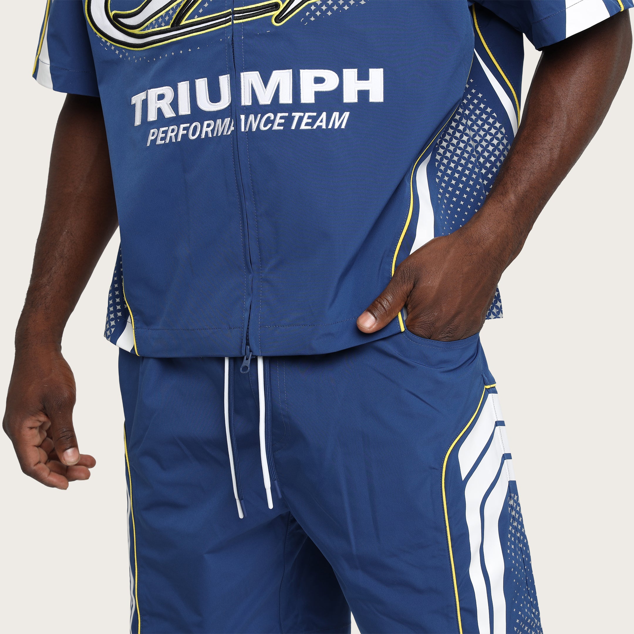 Oversized Cropped Triumph Woven Shirt - Surf