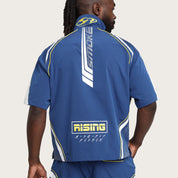 Oversized Cropped Triumph Woven Shirt - Surf