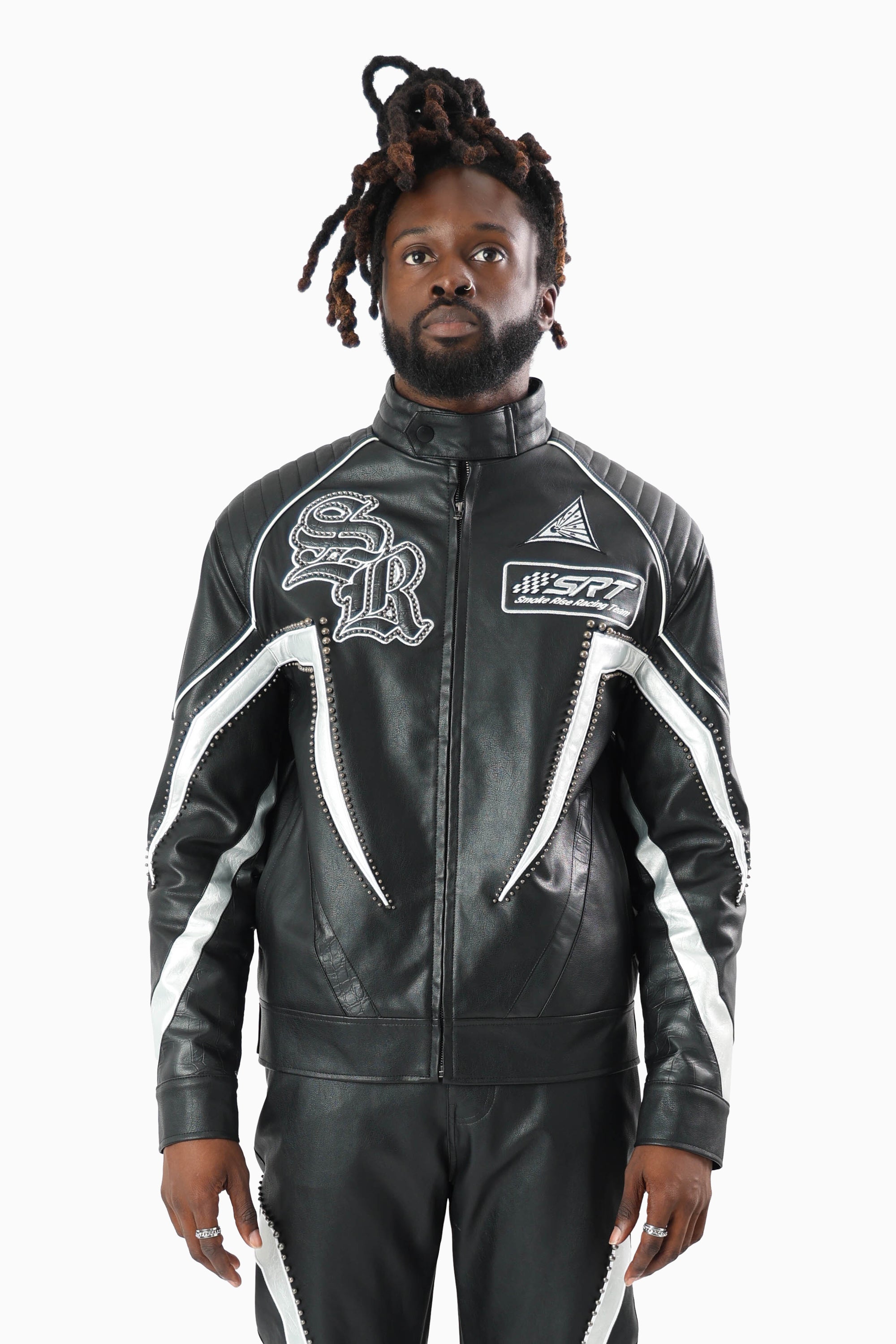 Club Circuit Racing PU Jacket - Crocodile Black
