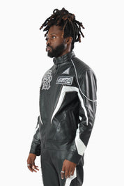 Club Circuit Racing PU Jacket - Crocodile Black