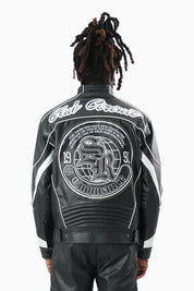 Club Circuit Racing PU Jacket - Crocodile Black