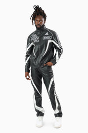 Club Circuit Racing PU Jacket - Crocodile Black