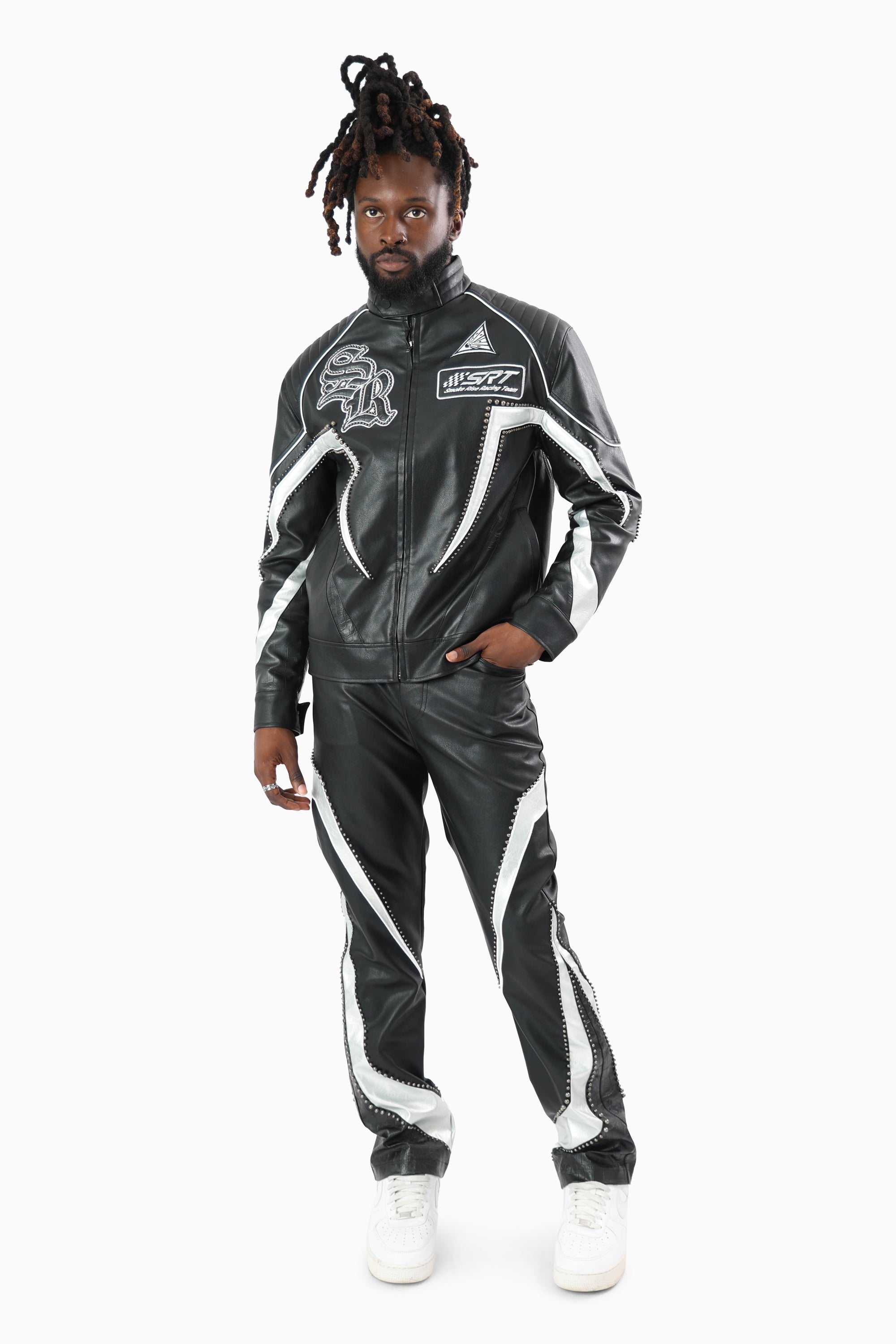 Club Circuit Racing PU Jacket - Crocodile Black