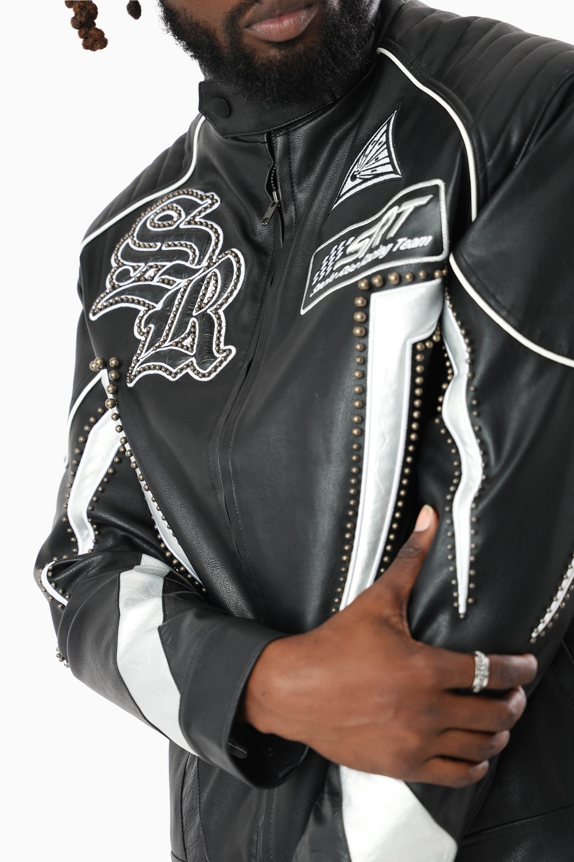 Club Circuit Racing PU Jacket - Crocodile Black