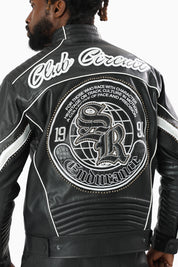 Club Circuit Racing PU Jacket - Crocodile Black