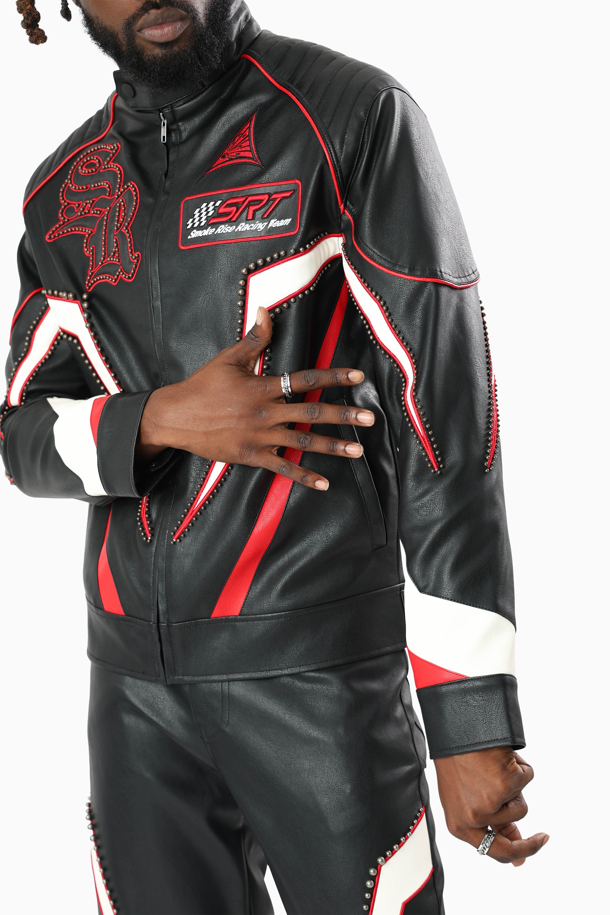 Club Circuit Racing PU Jacket - Red