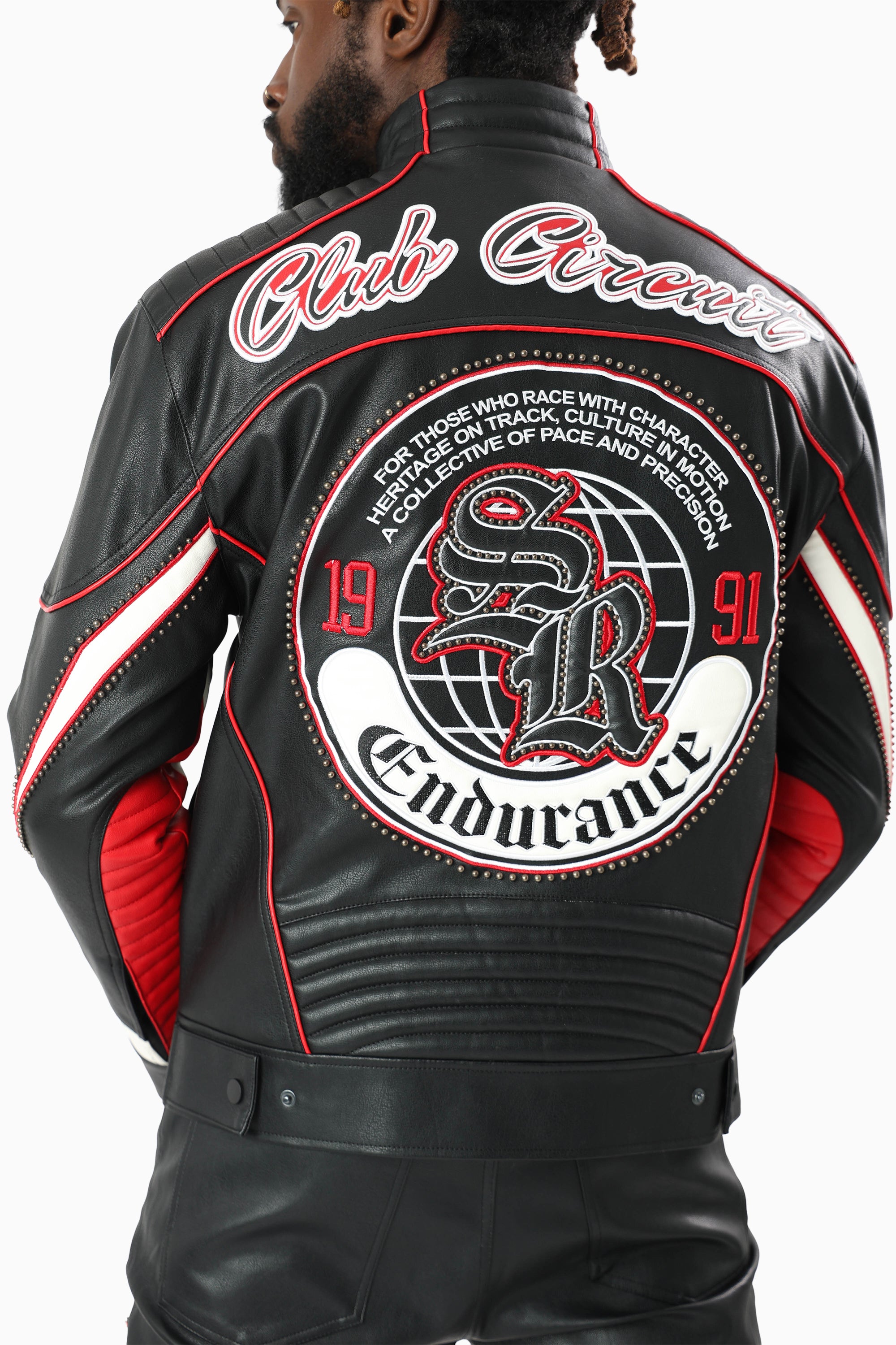 Club Circuit Racing PU Jacket - Red