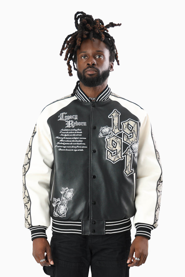Elite Class Varsity Jacket - Black