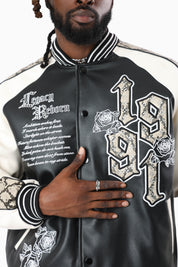 Elite Class Varsity Jacket - Black