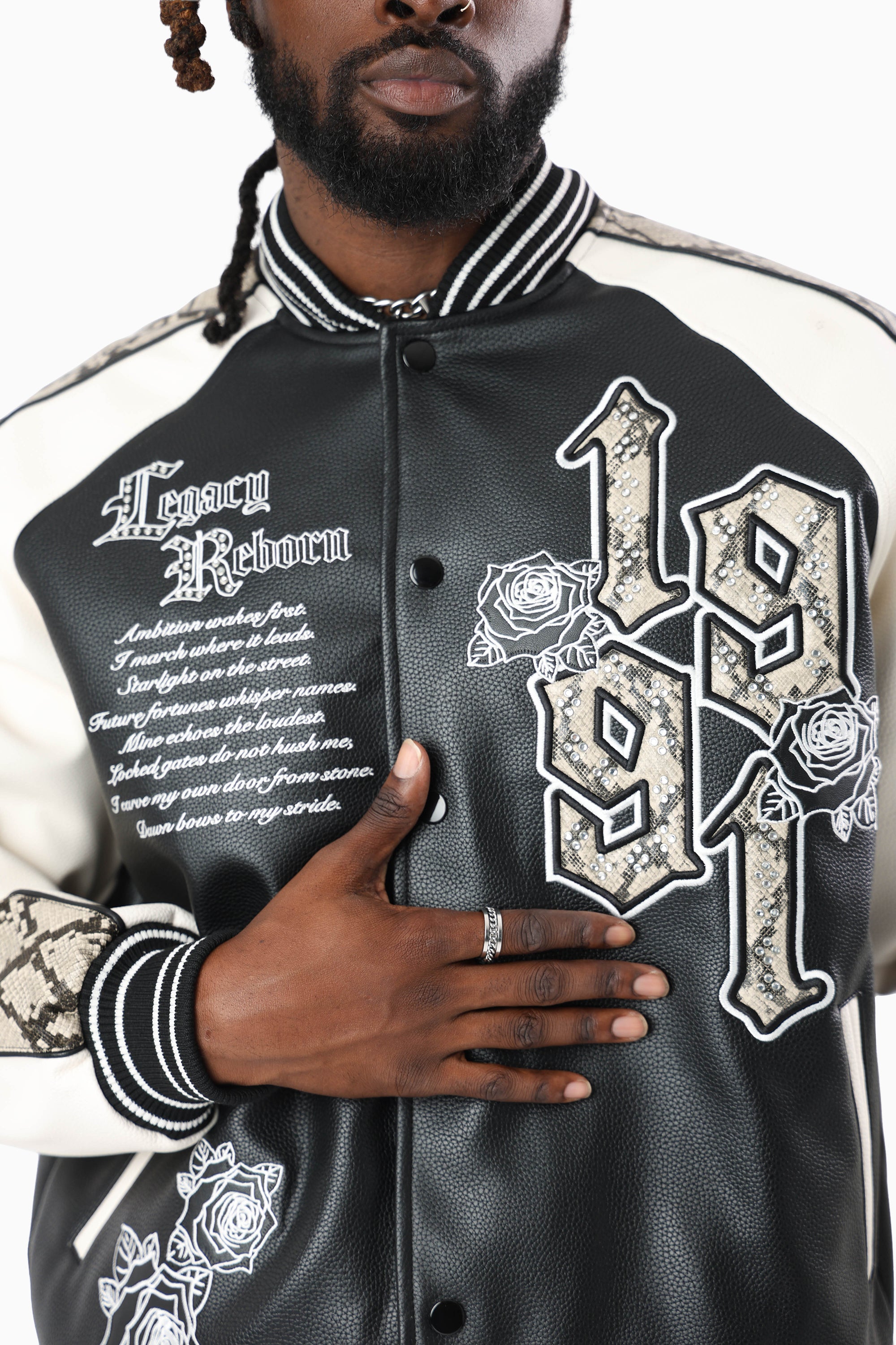 Elite Class Varsity Jacket - Black