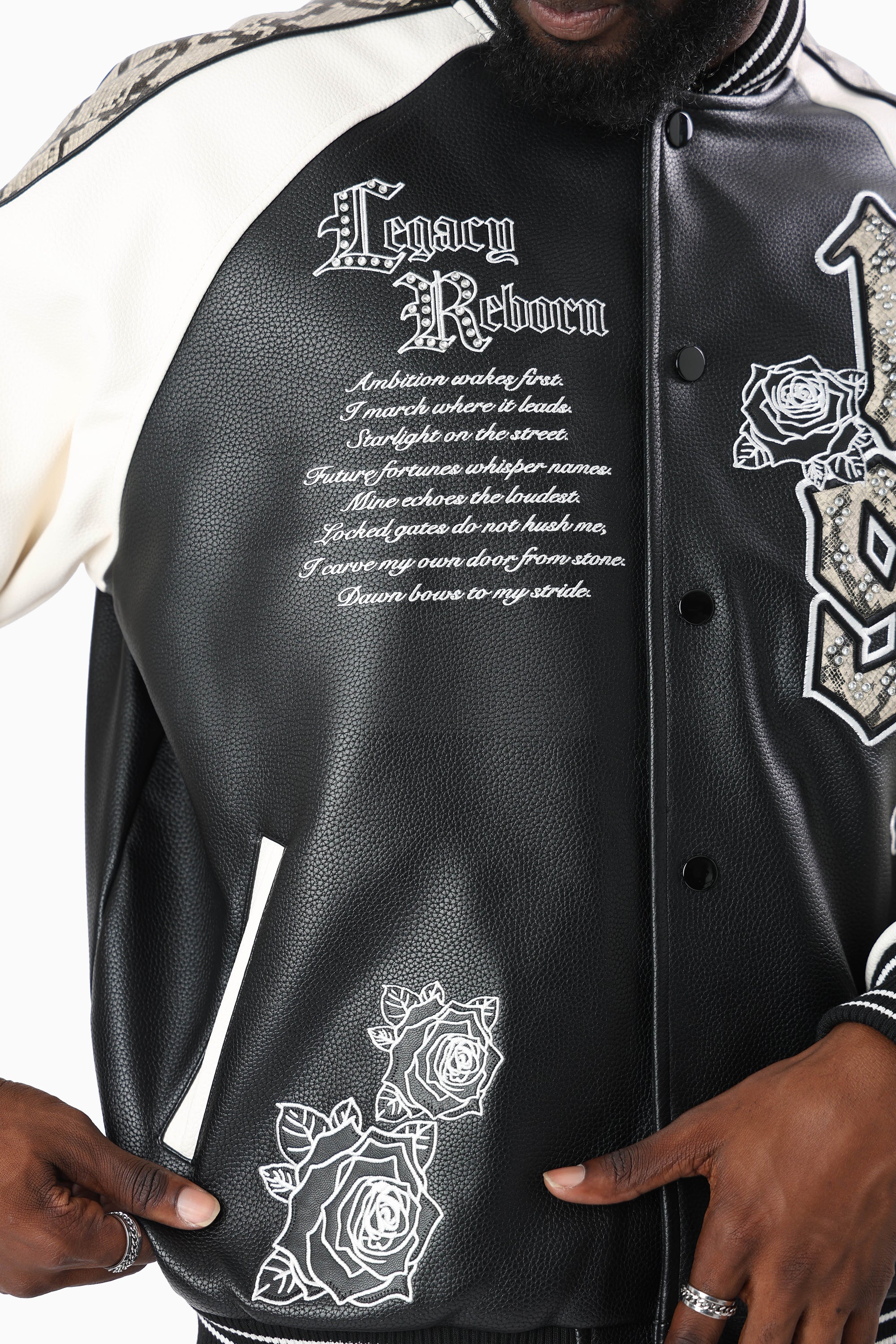Elite Class Varsity Jacket - Black